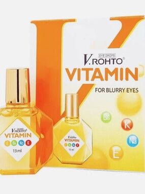 NEW V.Rohto VITAMIN Eye Drops, bottle of 12ml